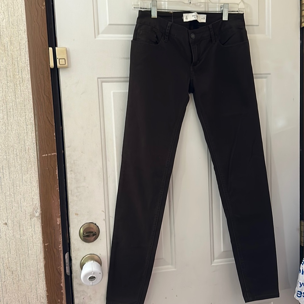 Abercrombie & Fitch brown skinny jeans